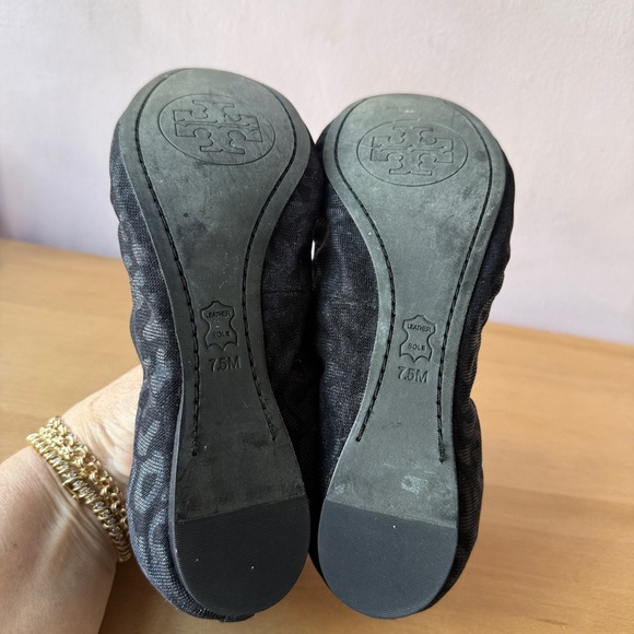 Tory Burch Black Cheetah Flats - Picture 5 of 15